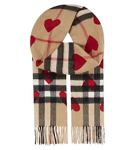 burberry heart reversible scarf|genuine Burberry scarf.